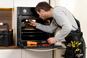 a professional person is working to increase the lifespan of the furnace