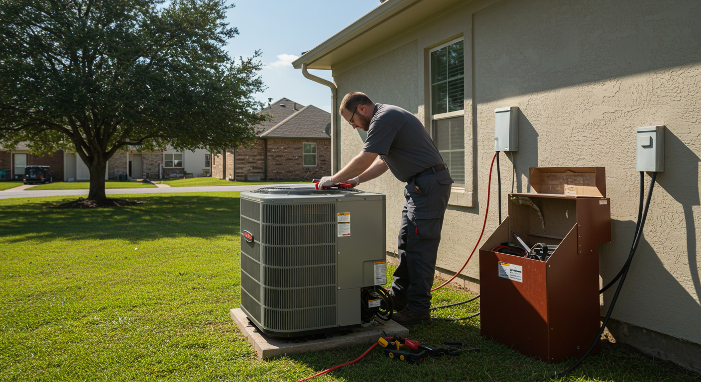 residential heat pump installation